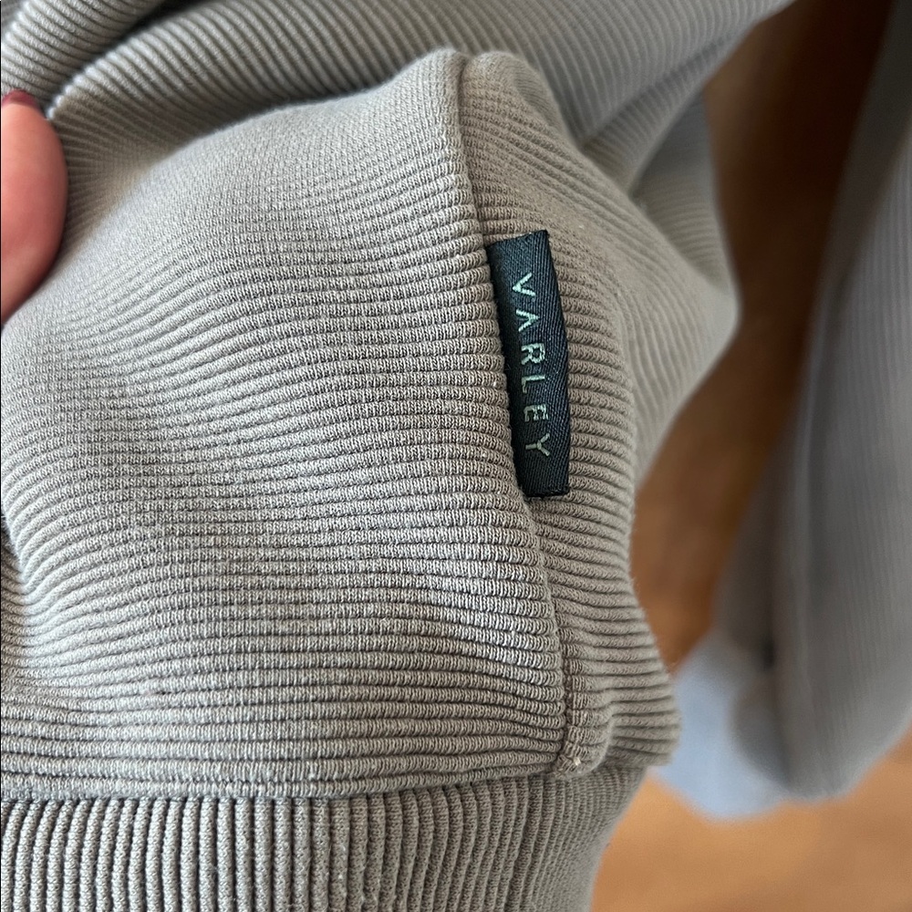 Varley Taupe Half-Zip Sweatshirt - Picture 11 of 12